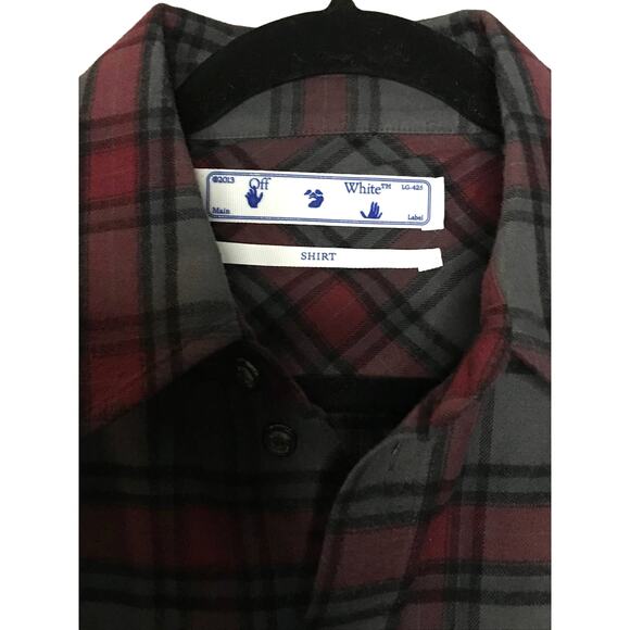 End. X Off-White "Till The End" Flannel Shirt XS - Picture 5 of 11